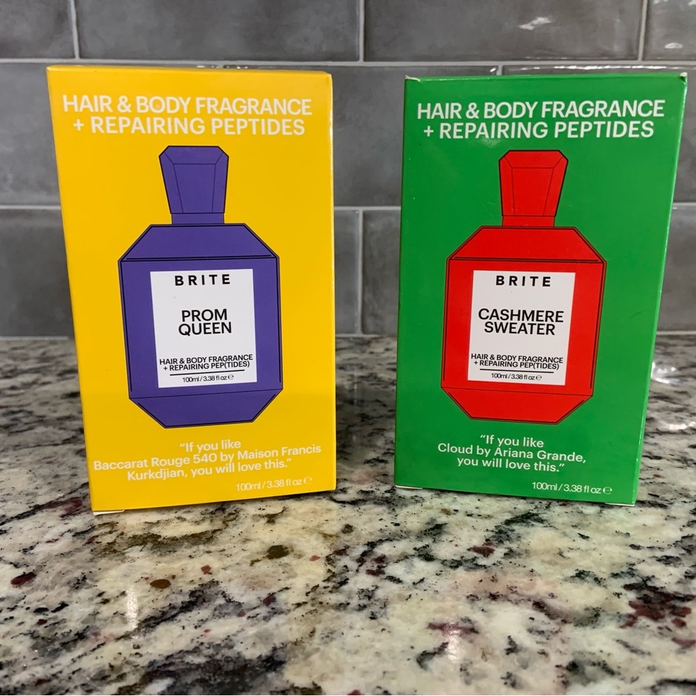 Brite Set of 2 Hair & Body Fragrance & Repairing Sprays- BNIB